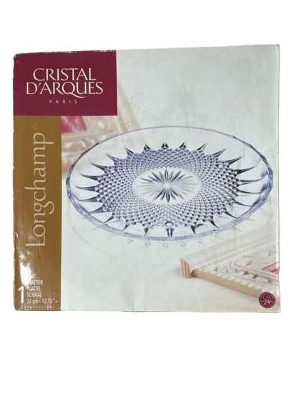 Cristal D'Arques Longchamp Platter 32 cm Crystal